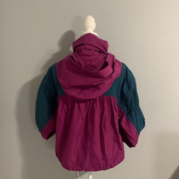 Free People NWT Colorblock Jacket Bosenberry XS Highline Hidden Hoodie Pockets - Picture 11 of 11